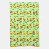 Groene avocado kat theedoek (Verticaal)