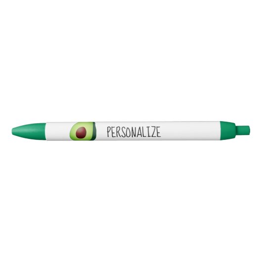 Groene avocado-logo aangepaste schrijfpennen blauwe inkt pen (Voorkant)