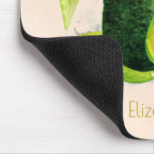 Groene Avocado, nog steeds levend fruit in Waterve Muismat (Hoek)