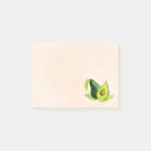 Groene Avocado, nog steeds levend fruit in Waterve Post-it® Notes (Voorkant)