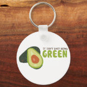 Groene Avocado Sleutelhanger (Voorkant)