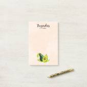 Groene Avocado still Life Fruit "Reminders" Post-it® Notes (Op bureau)
