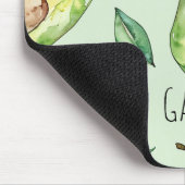 Groene avocado's en bladeren muismat (Hoek)