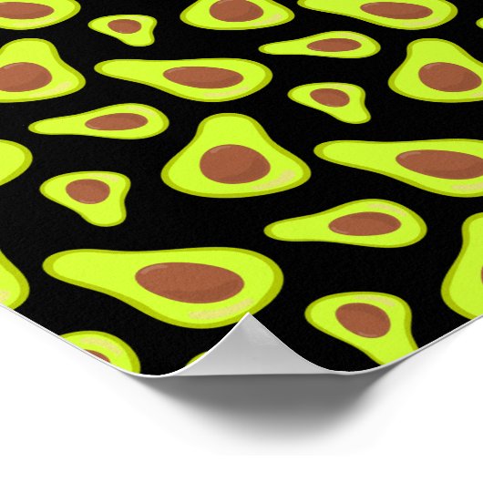 Groene Avocados Vegetable Lover Veggie Healthy Foo Poster (Hoek)