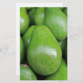 Groene avocado's, vers briefpapier (Voorkant / Achterkant)
