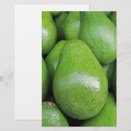 Groene avocado's, vers briefpapier (Voorkant / Achterkant)