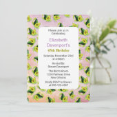 Groene Avocado's Waterverf Patroon Verjaardagsuitn Kaart (Staand voorkant)