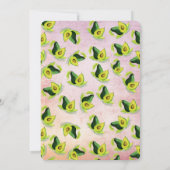 Groene Avocado's Waterverf Patroon Verjaardagsuitn Kaart (Achterkant)