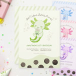 Groene Axolotl Bubble Boba Tea Kids Verjaardag Kaart<br><div class="desc">Nodig gasten uit om te vieren met deze schattige Green Axolotl Boba Bubble Milk Tea Par-tea Invitation. Perfect voor kinderen die houden van de schattige salamander en boba thee om op te nemen in hun verjaardagsfeestvieringen.</div>