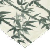 Groene Aziatische bamboe en bladeren Tafelkleed (Gekanteld)