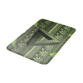 groene aztec badkamer badmat (Gekanteld)