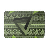 groene aztec badkamer badmat (Voorkant)