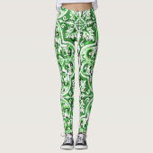 Groene Azulejo Dolce Leggings Mediterrane Charm (Voorkant)