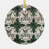  groene azulejo keramisch ornament (Voorkant)