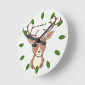 Groene baai- en katterendierzijde ronde klok (Hoek)