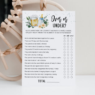 Groene Baby Brouwt Over of Onder Spelkaart Kaart