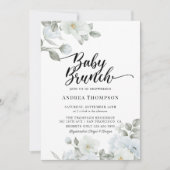Groene baby brunch uitnodigingen (Voorkant)