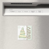 Groene Baby Carriage Cake Magnet (Insitu (Vaatwasser))