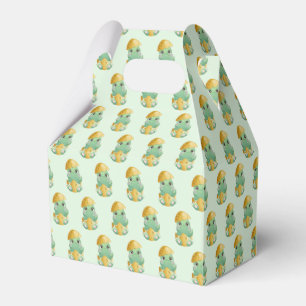 Groene Baby Dino Egg Boys Baby shower Bedankdoosjes