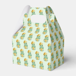 Groene Baby Dino Egg Boys Baby shower Bedankdoosjes