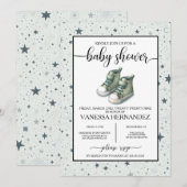 Groene Baby Hoge Topjes Baby shower Kaart (Voorkant / Achterkant)