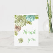 Groene Baby in Bloom Blank Inside Thank You Notes (Voorkant)