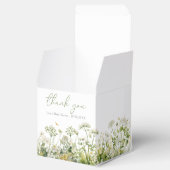 Groene Baby in Bloom Bloemen Wildflower Baby showe Bedankdoosjes (Geopend)