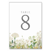 Groene Baby in Bloom Bloemen Wildflower Baby showe Kaart (Voorkant)