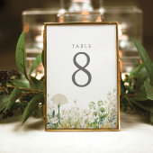 Groene Baby in Bloom Bloemen Wildflower Baby showe Kaart