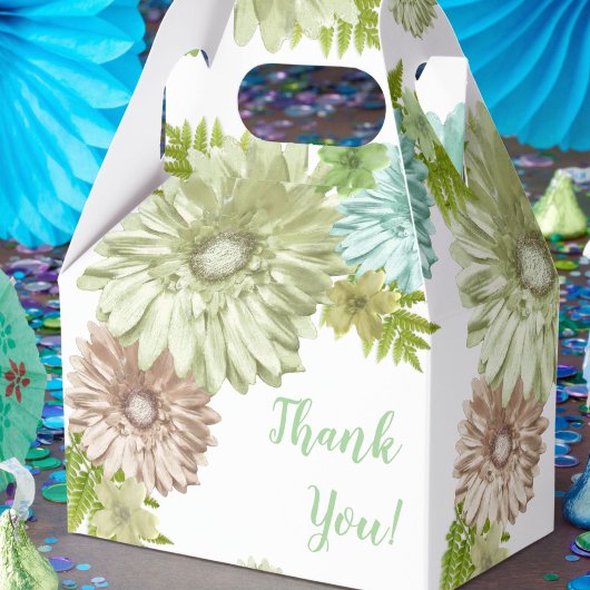 Groene Baby In Bloom Brunch Shower Bedankt Bedankdoosjes