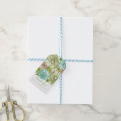 Groene Baby in Bloom Brunch Shower Cadeaulabel (Met Touw)