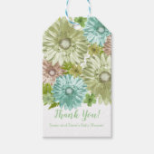Groene Baby in Bloom Brunch Shower Cadeaulabel (Voorkant)