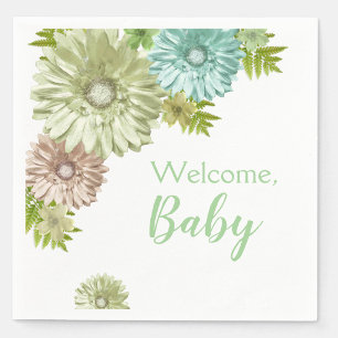 Groene Baby In Bloom Brunch Shower  Servet