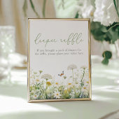 Groene Baby in Bloom Wildflower Luier Raffle Poster