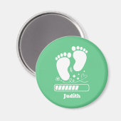 Groene Baby Laden Magneet (Voorkant / Achterkant)