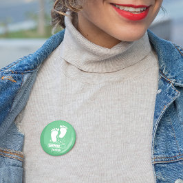 Groene Baby Laden Ronde Button 5,7 Cm