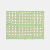 Groene Baby Quilt Giraffes Design Fleece Blanket (Voorkant (Horizontaal))