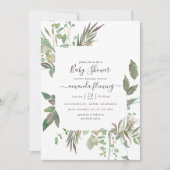 Groene baby shower kaart (Voorkant)