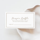 Groene Baby shower Luier Raffle Enclosure Kaart