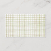 Groene Baby shower Luier Raffle Enclosure Kaart (Achterkant)