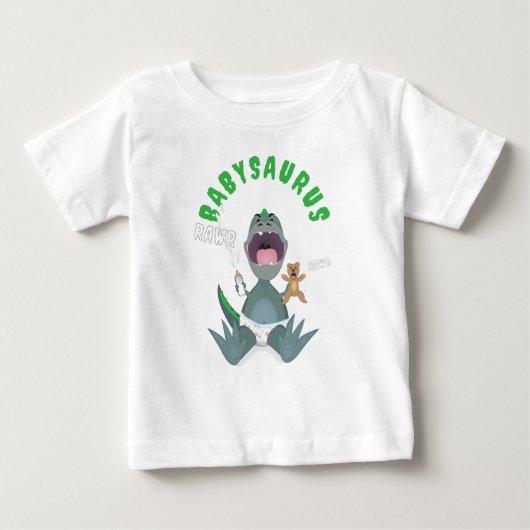 Groene Babysaurus T-rex  (Voorkant)