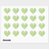 Groene babyshowerbaby giraffe bedankstickers hart sticker (Vel)