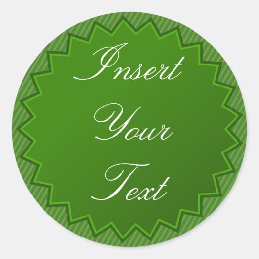 Groene badge sticker (Voorkant)