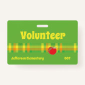 Groene badge voor vrijwilligers (Voorkant)