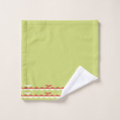 Groene badhanddoekenset  bad handdoek (Wasdoekje)