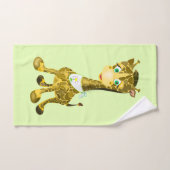Groene badhanddoekset Baby Giraffe - Kies kleur Bad Handdoek (Handdoek)