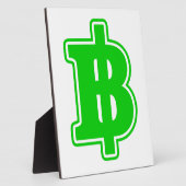 GROENE BAHT TEKEN ฿ Thais geld Valuta ฿ Fotoplaat (Zijkant)