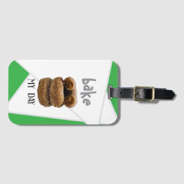 Groene bak mijn dag bagagelabel