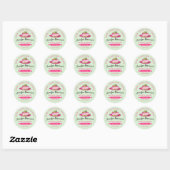 Groene Bakkerij Pastry Lemon Cheesecake Ronde Sticker (Vel)