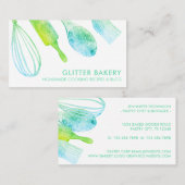 Groene bakkersbakkerij in de bakkersindustrie visitekaartje (Voorkant / Achterkant)